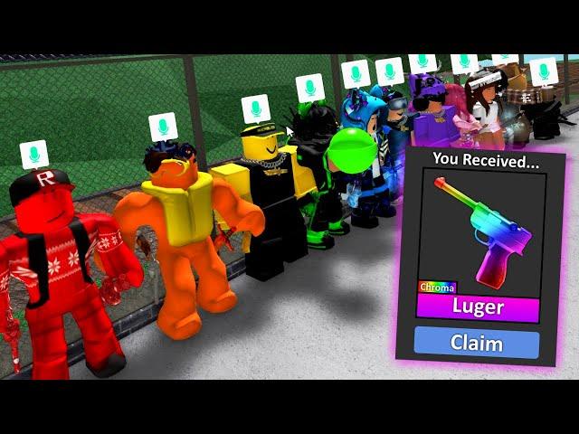 Rainbow for GODLY in MM2! *Voice Chat*