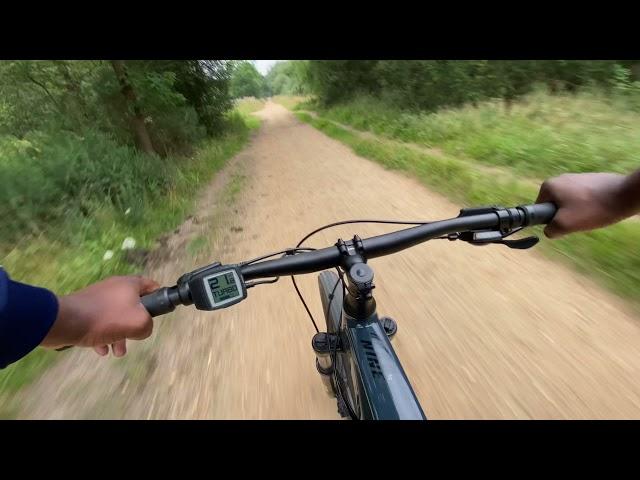 EMTB Electric Mountain Bike Chipped vs Standard - No Hands Test Ride & Opinion - Haibike Hardnine