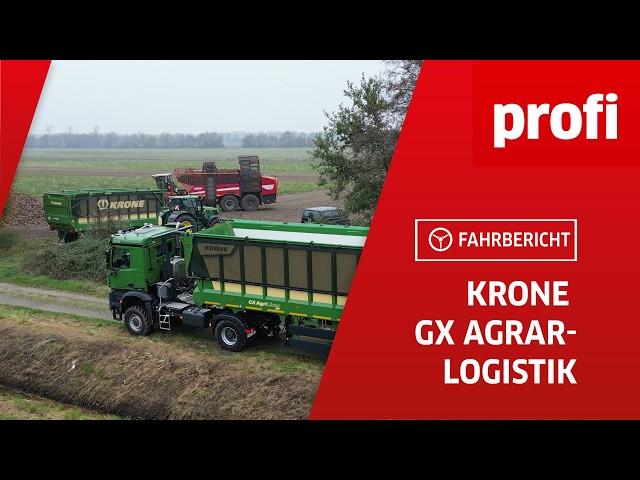 GX Agriliner 520, GX 360 PLUS und AROCS Agrar-LKW: Krone GX Agrar-Logistik | profi #Fahrbericht