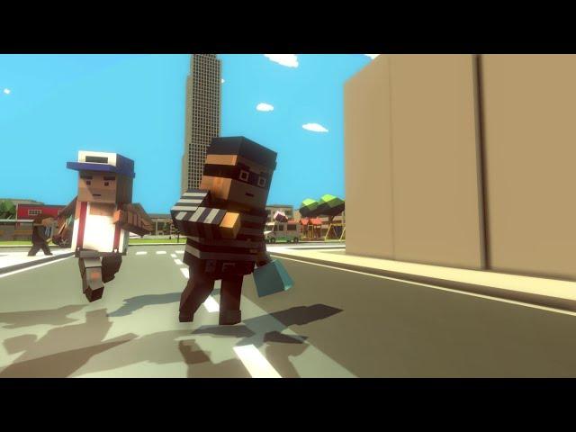 Robber Chase | Simple Sandbox 2 Animation | Minecraft animation alt |