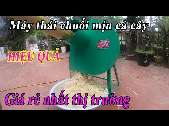 máy thái chuối mịn cả cây