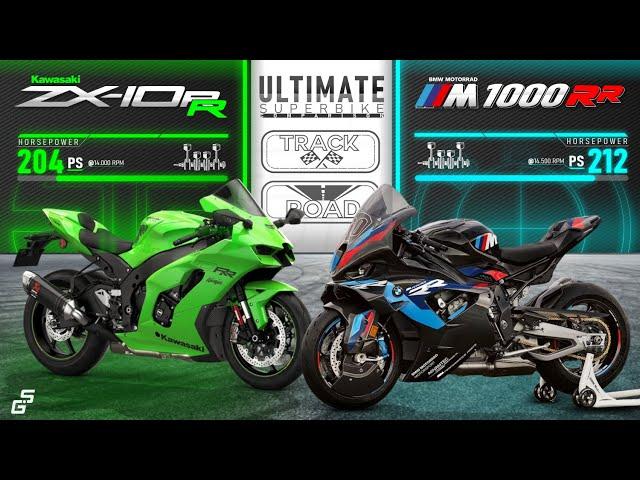 2023 Kawasaki Ninja ZX-10RR vs BMW M 1000 RR ┃ Full Spec Comparison
