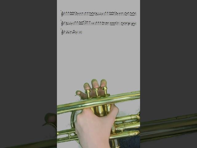 Viva la Vida on Trumpet  Part 1     #trumpet #sheetmusic #playalong