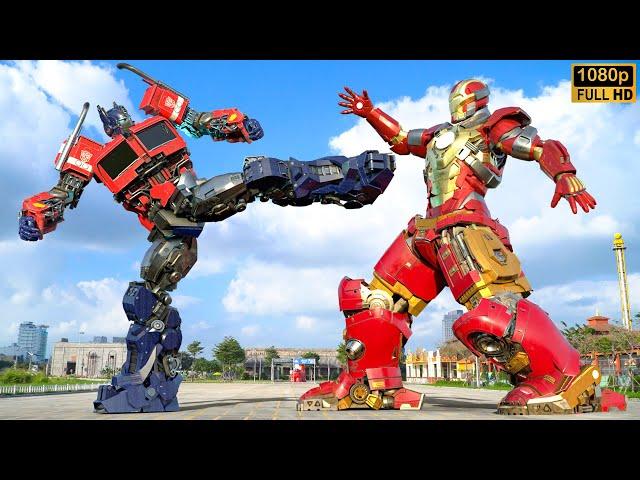 Transformers x Avengers - Optimus Prime vs Iron Man Epic Battle | Paramount Pictures [HD]