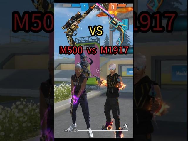 M500 VS M1917 DAMAGE TESTWHICH IS THE BEST PISTOL SKIN IN FREE FIRE #youtubeshorts #m500 #m1917