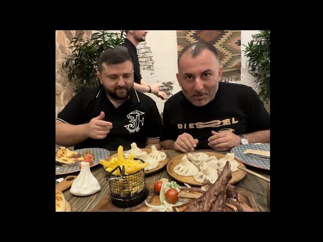 How to eat khinkali in Dubai. Caucasian cuisine restaurant. Visiting the subscriber Raphael.