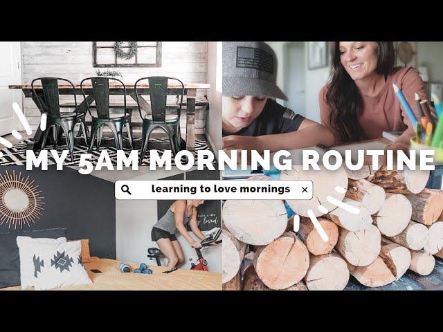 My 5am Morning Routine | Stay At Home Mom Realistic Slow Living Rhythm