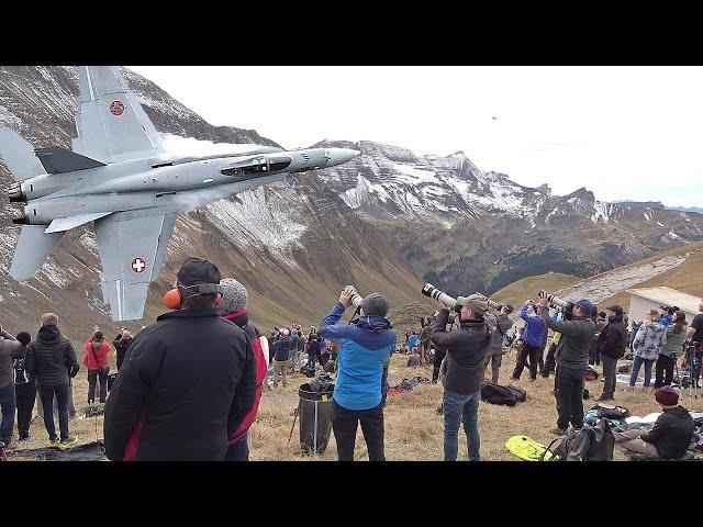 AXALP 2021 The Greatest AvGeek Show on Earth!!  Spectacular Swiss AirForce Live Firing!!