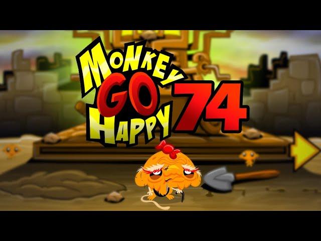 Игра "Счастливая Обезьянка 74" (Monkey GO Happy 74) - прохождение