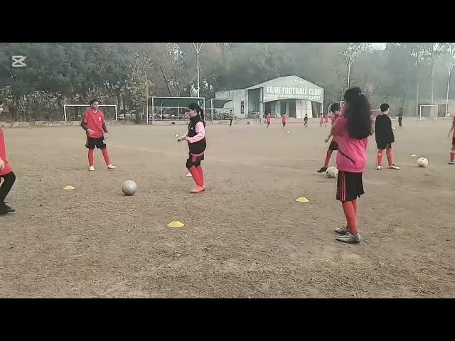 Youth Passing Drill Soccer | Football Traning For Girls | passing and supporting drill for kids