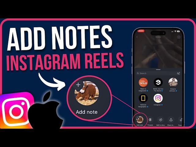 ADD NOTES ON INSTAGRAM REELS (iOS) | How to Add Notes on Instagram Reels iPhone