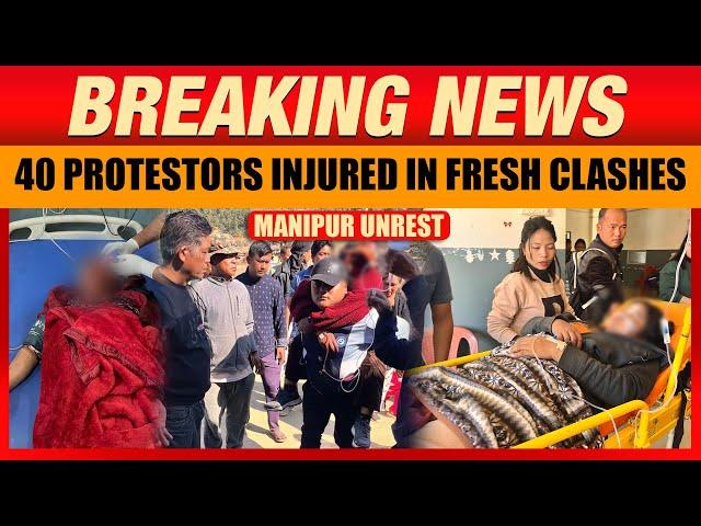 Violent Clashes Erupt in Manipur: Atleast 40 Protesters Injured Amid Tensions | News9