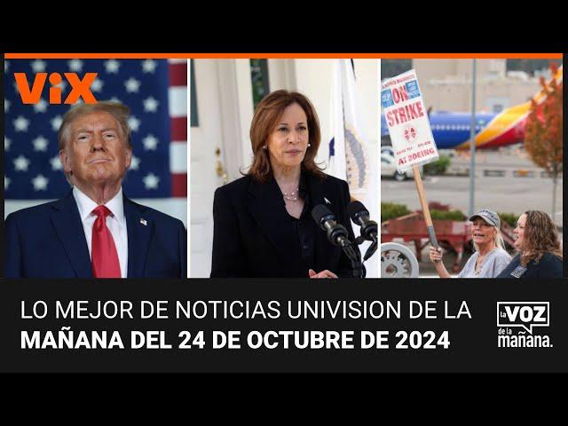 Lo mejor de Noticias Univision de la mañana | jueves 24 de octubre de 2024