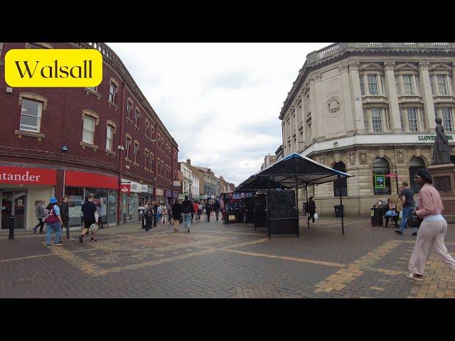 WALSALL TOWN CENTRE VIRTUAL WALK THROUGH 2022 | TOWN AND CITY WALKS