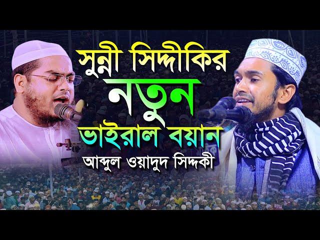 সুন্নী সিদ্দিকীর ওয়াজ | মাওলান আব্দুল ওয়াদুদ সিদ্দিকী | Abdul Wadud Siddiki #islamichdmedia