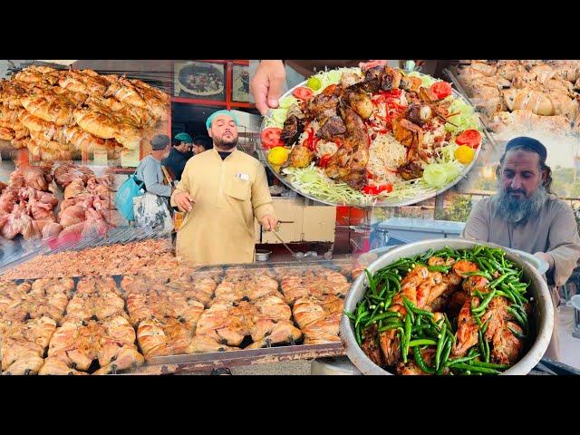 Badami chicken recipe in Zaiqa Restaurant | Platter | BBQ Chicken | Afghanistan street food