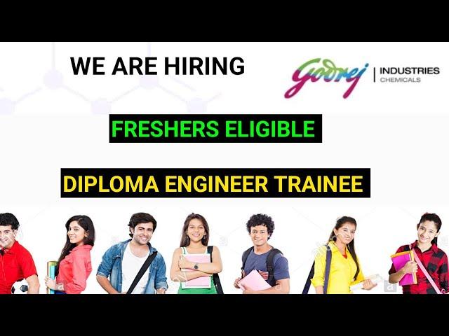 DIPLOMA ENGINEER TRAINEE FRESHERS ELIGIBLE