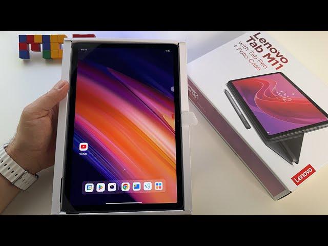 Review Lenovo Tab M11 tablet - TB330FU 4GB RAM, 128GB, Helio G88 | testing tab pen + folio case