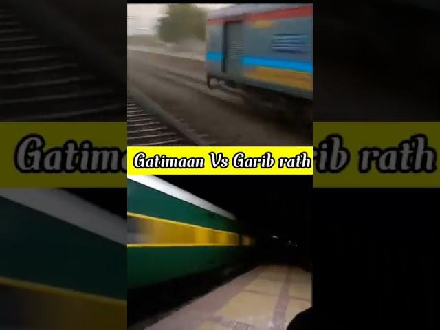 India's Fastest Premium train, Garib rath Vs Gatimaan Express #short#indianrailways#shortvideo#lhb