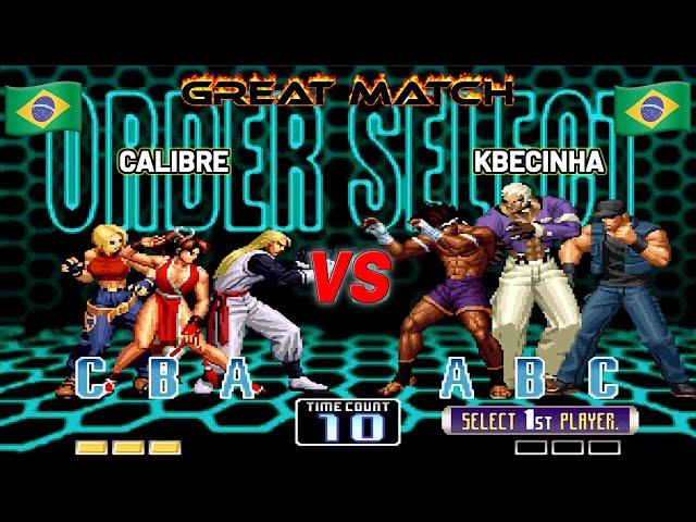 MESTRES de BRASIL se encuentran en BATALLA ÉPICA ⭐ CALIBRE vs KBECINHA  KOF 2002