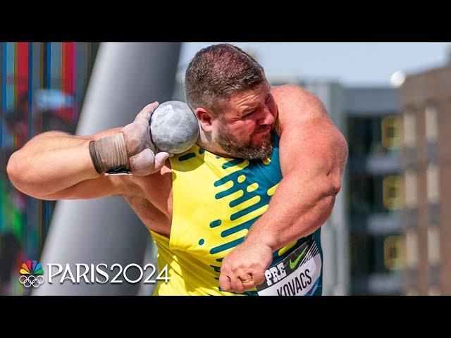 Joe Kovacs' clutch season's-best shot put upsets Ryan Crouser at Prefontaine | NBC Sports