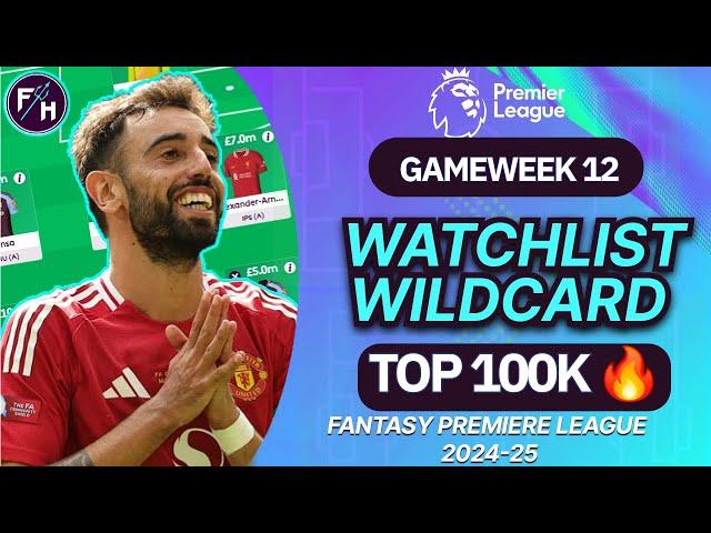 FPL GW12 : TRENT OUT! WILDCARD | WATCHLIST | FANTASY PREMIER LEAGUE 2024/25