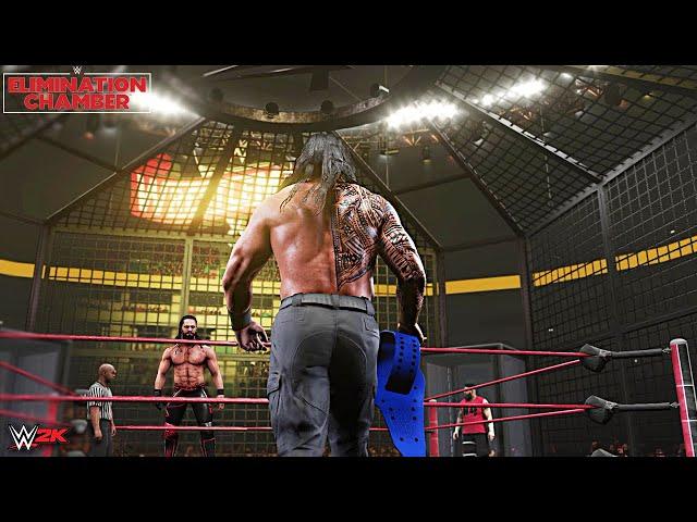 WWE Elimination Chamber 2021 - Universal Championship Elimination Chamber Match! WWE 2K