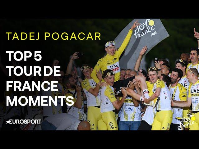 Tadej Pogacar Top 5 Moments From Tour de France 2024 