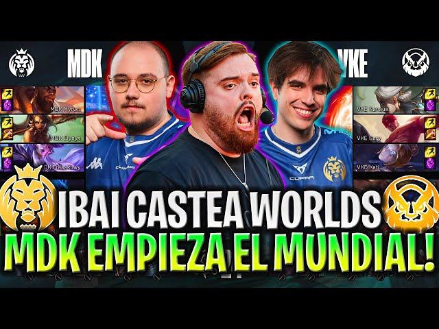 IBAI CASTEA A MAD KOI!EMPIEZA EL MUNDIAL! | MDK vs VKE Game 1 WORLDS PLAY IN 2024 IBAI ESPAÑOL