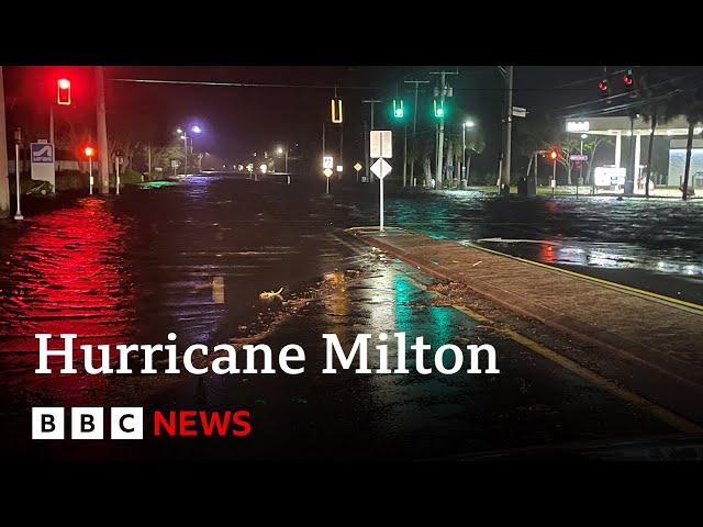 Hurricane Milton makes landfall in Florida, US | BBC News