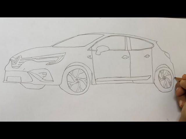 HOW TO DRAW 2021 RENAULT CAPTURE. NANDU S WORLD