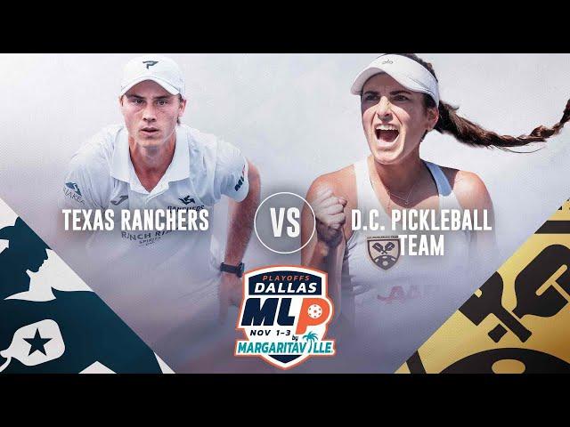 Texas Ranchers vs. D.C. Pickleball Team | Premier Quarterfinals 2, Match 3 |  MLP Dallas Playoffs