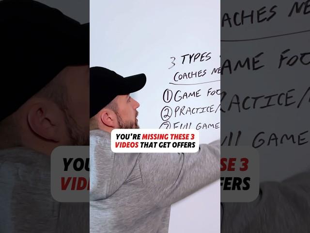 You need these 3 videos to get college offers!  #basketball #baseball #football #sports #shorts