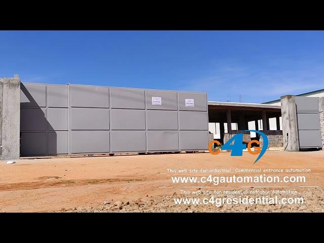 Industrial Main Entrance Security Automatic Double Sliding Telescopic Gates Automation