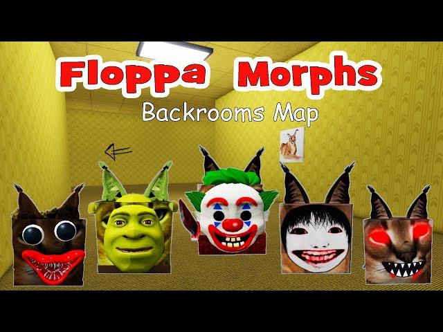 ШЛЁПА BACKROOMS MAP ОБНОВЛЕНИЕ 21 МОРФ Карта задней комнаты флоппы Find The Floppa Morphs Roblox