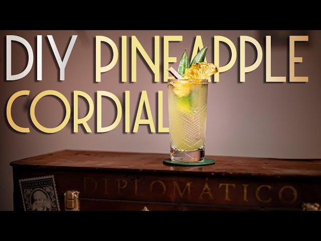 How to make a ZERO WASTE drink | RUM cocktail with pineapple cordial