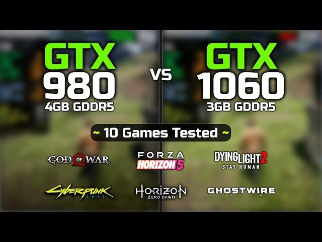 GTX 980 vs GTX 1060 - 10 Games Tested