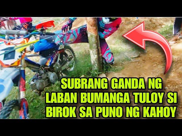 nag salpokan ang dalawang rider,isa ang bumanga sa kahoy.