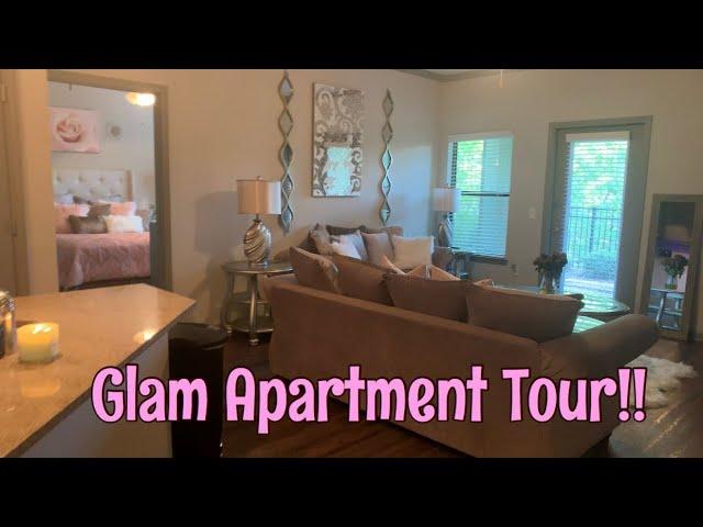 APARTMENT TOUR| AFFORDABLE GLAM LIVING ROOM DECOR| Brandi Nicole