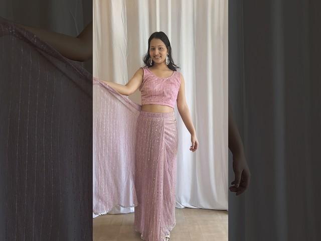 Myntra ready to wear saree haul / farewell party saree haul #readytowearsaree #saree #shortsviral