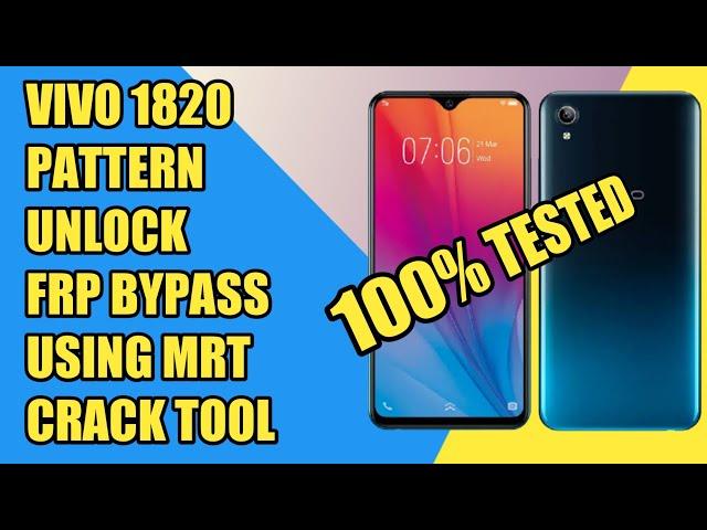 VIVO 1820 (Y91i) PATTERN UNLOCK AND FRP BYPASS USING MRT CRACK TOOL