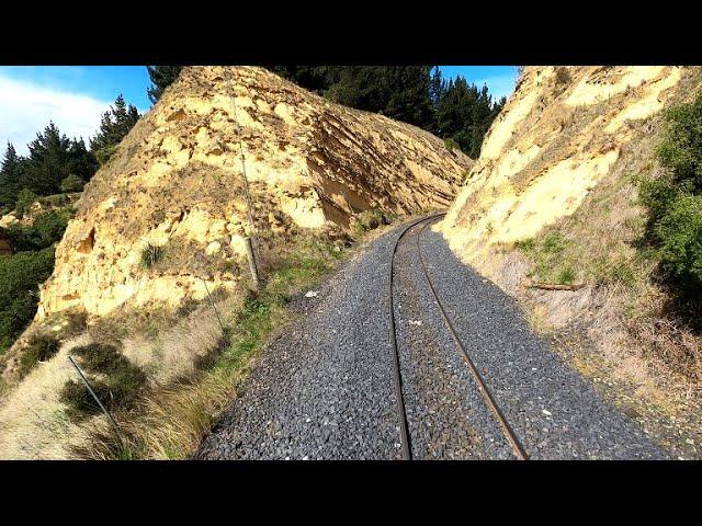 Train Drivers eye view - Oamaru to Shag Point