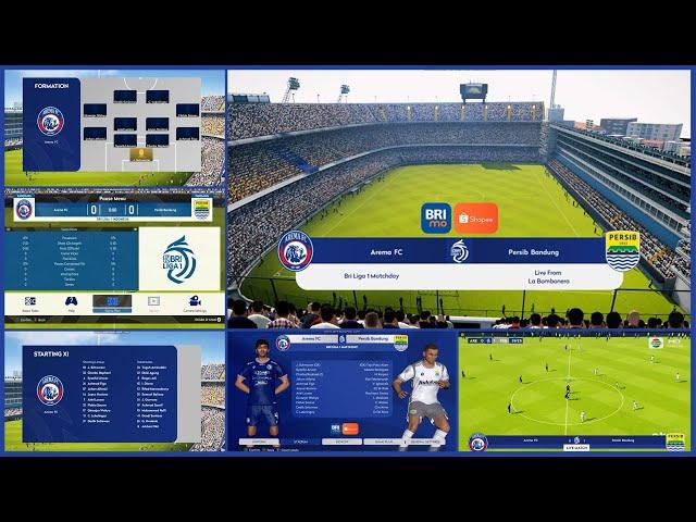 PES 2017 SCOREBOARD BRI LIGA 1 INDONESIA NEW EDITION 2024