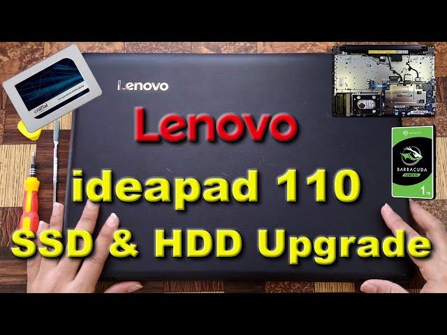 Lenovo Ideapad 110 15-IBR SSD & HDD Upgrade #lenovoideapad110