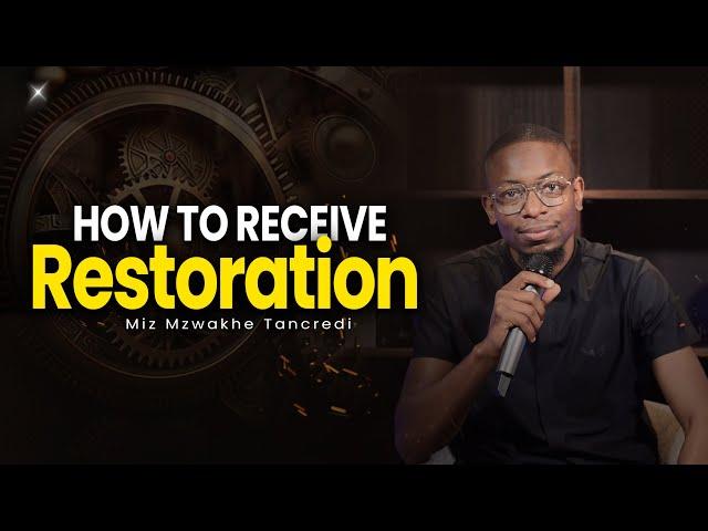 The Mystery of restoration | Miz Mzwakhe Tancredi