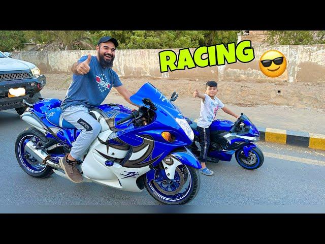 Abdul kabeer ke sath racing laga li heavy bike per ️ Kon jeeta phir ?