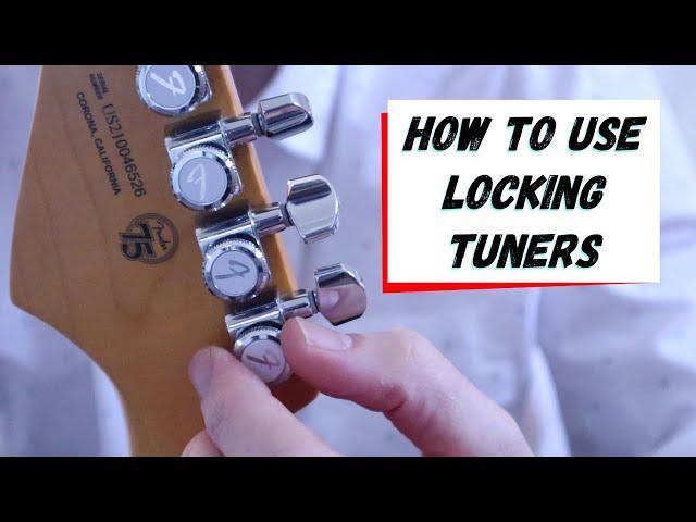 Guide to using locking tuners for guitar. SIMPLE.