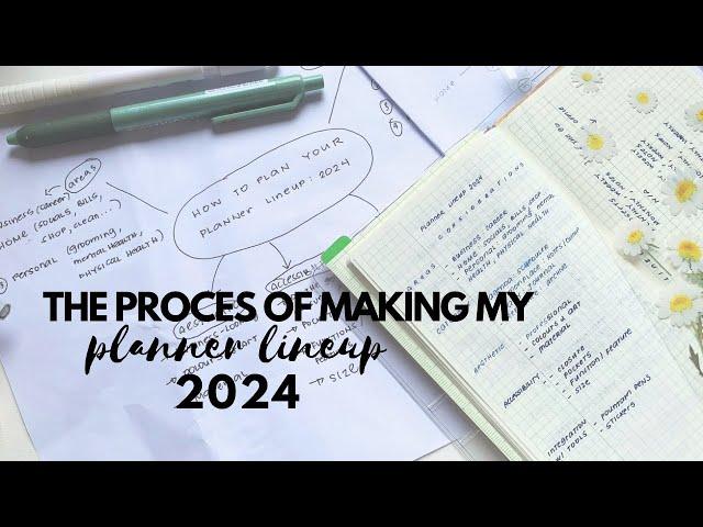 Systematic way of deciding your planner lineup 2024 | paperjoyph