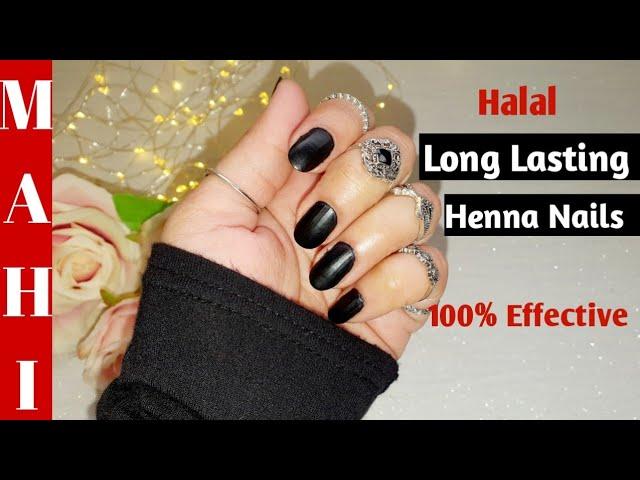 Natural Long Lasting Nail Henna 100% Effective | Black Nail Mehndi at Home | Halal Nail Henna