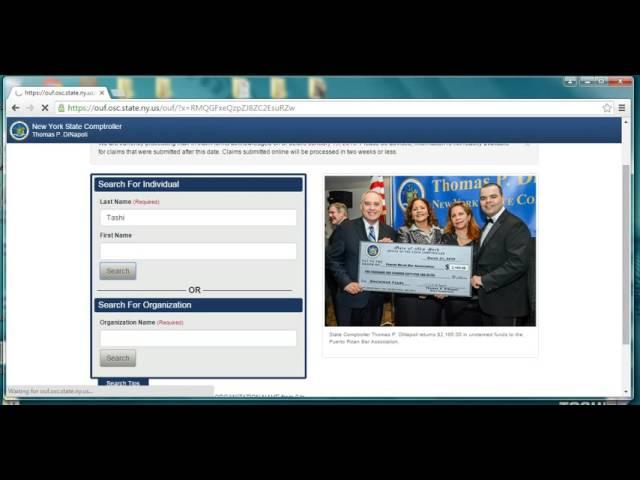 NY unclaimed funds